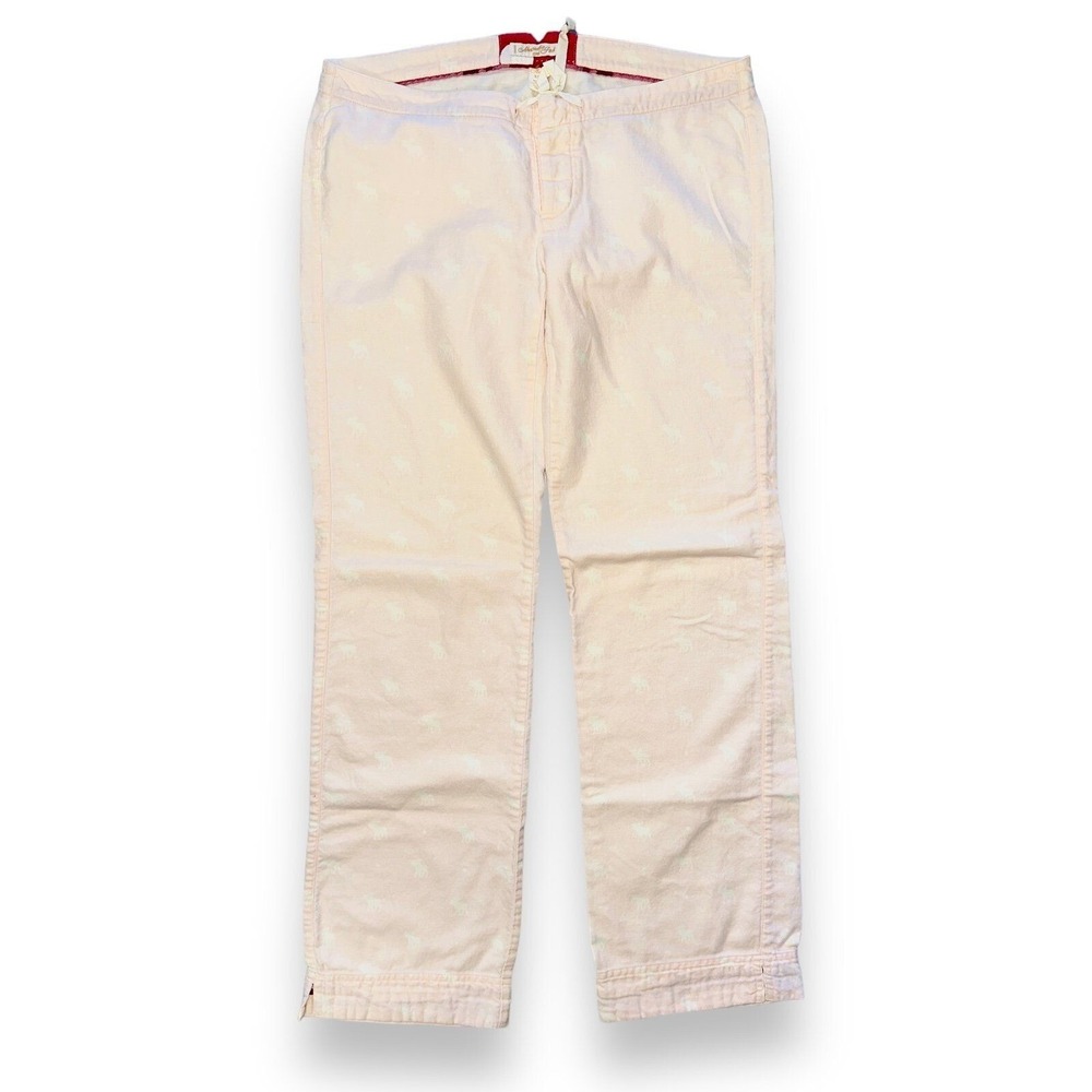 G1 Vintage Y2K‎ AF Abercrombie Fitch Women's Pajama Pants Moose Logo XS Low Rise